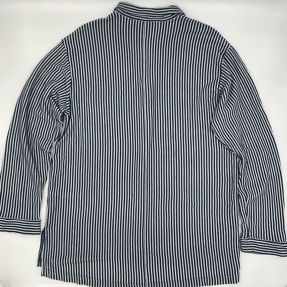 Free People FP Beach Oversized Striped Shirt Long Sleeve Button Up Relaxed Top M - Picture 4 of 14